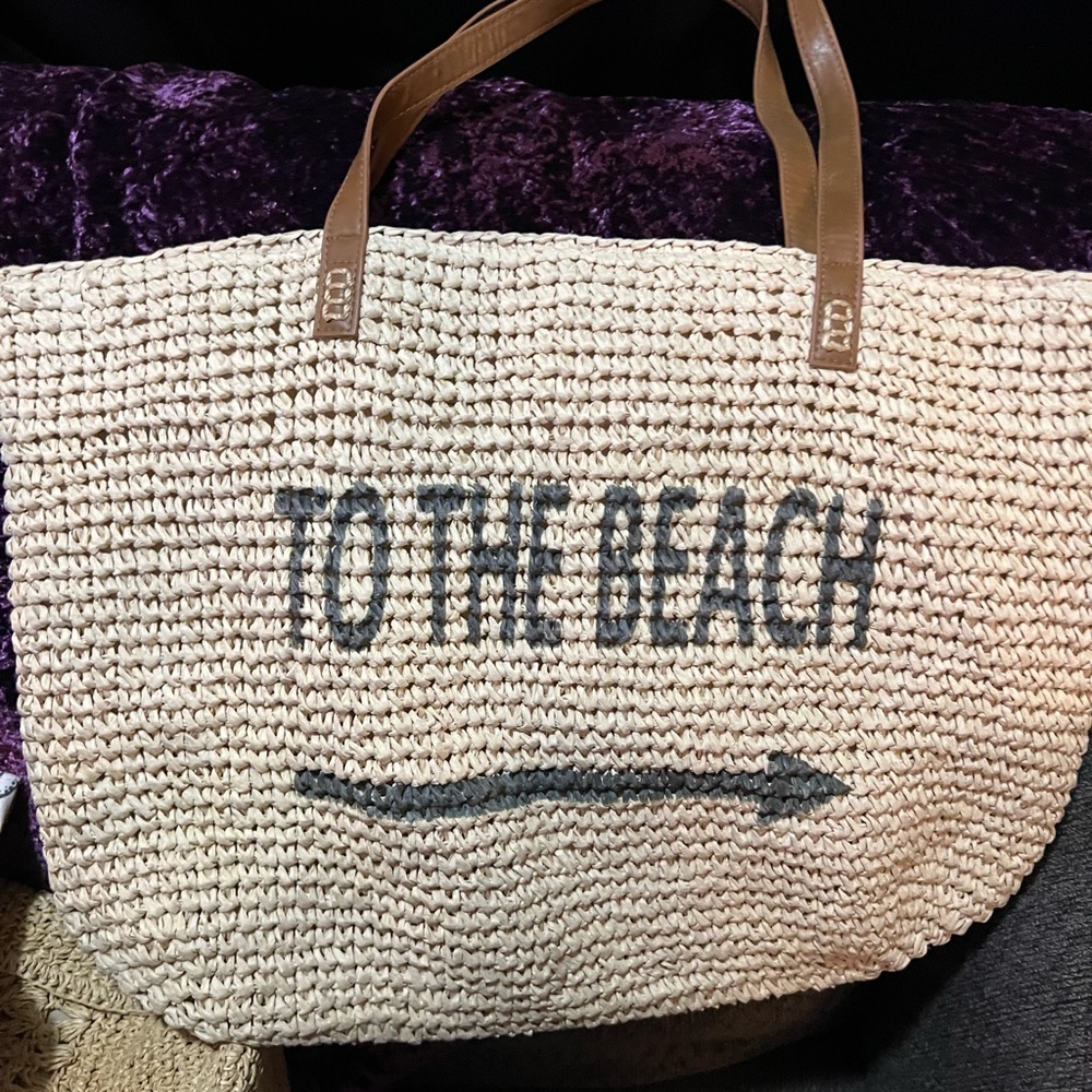 Beach straw bag
